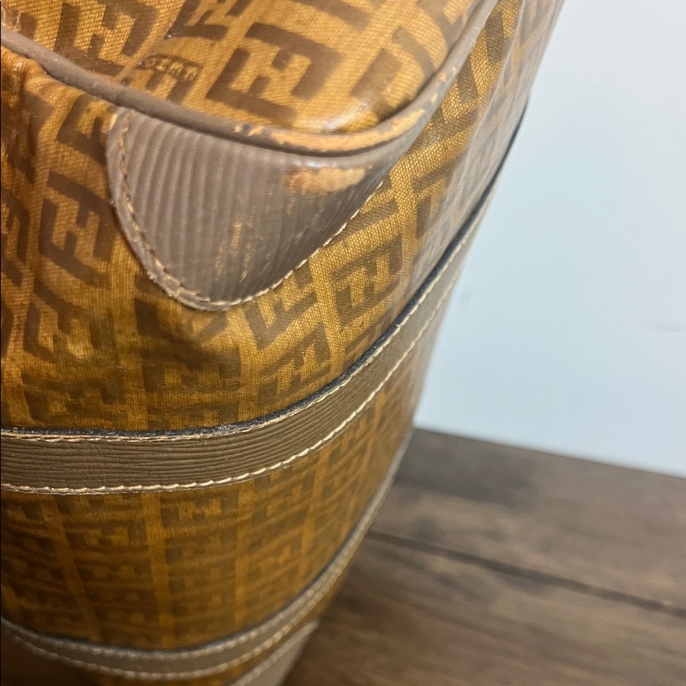 Fendi Tan Monogram Duffel Bag - Picture 6 of 15